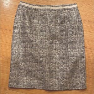 Boden Metallic Tweed Skirt Sz 10